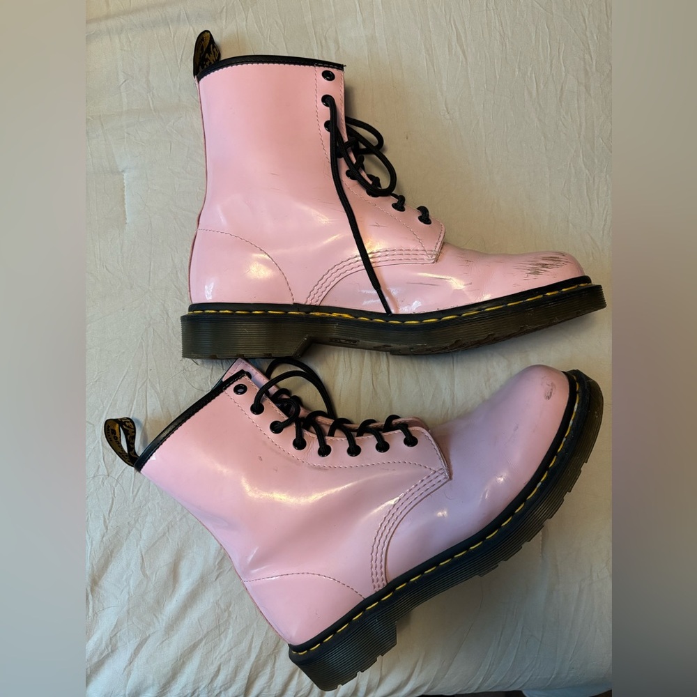 Pink Patent Leather Doc Martens